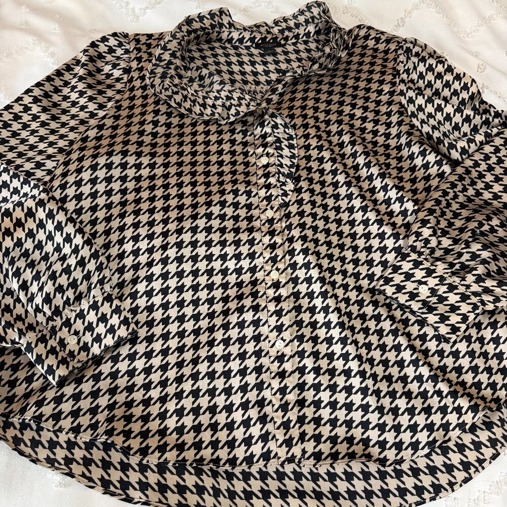 Gold and black blouse